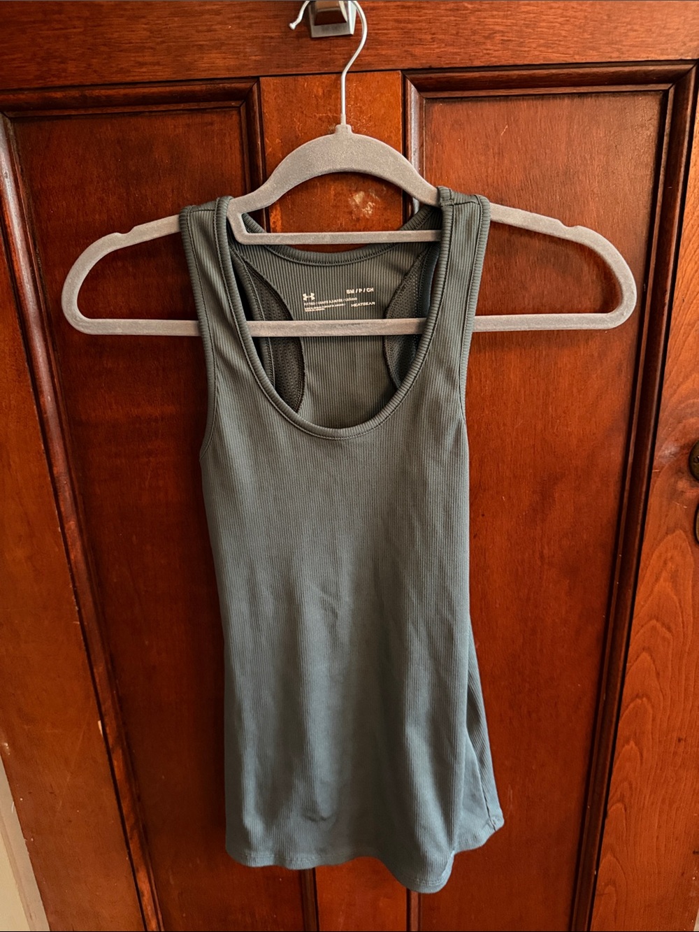 Under Armour Women's Gray Tank Top Ribbed Racerback